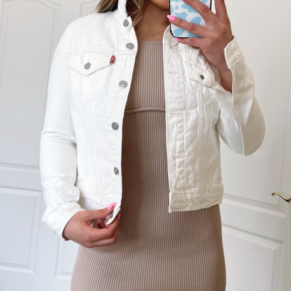 Levis White Jean Jacket